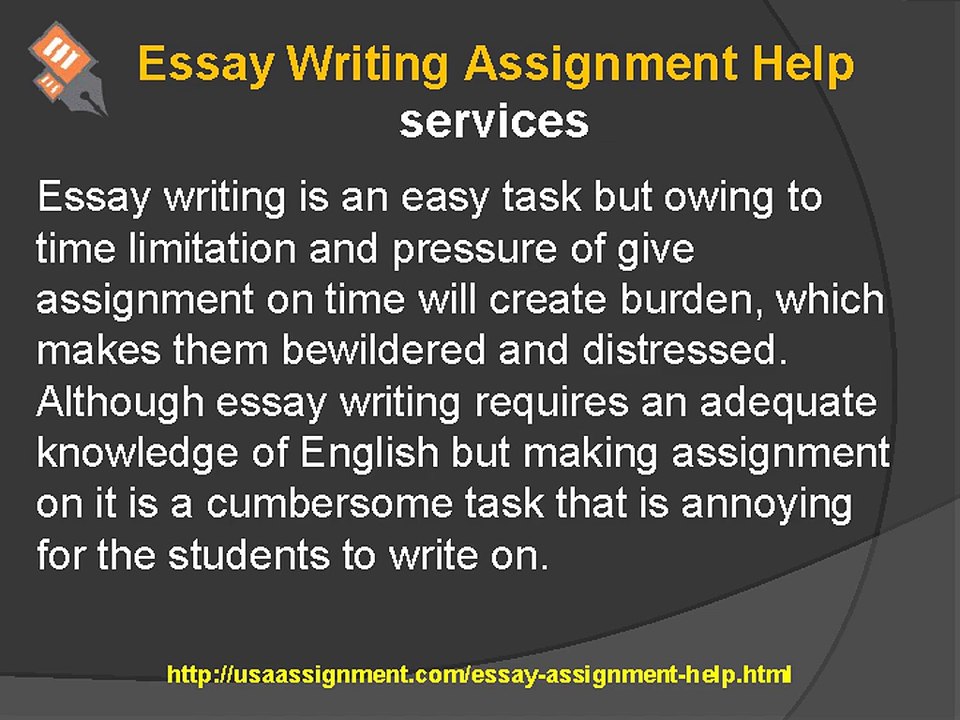 Essay Writing Assignment Help | USA Toll Free: 1-844-752-3111