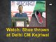 Arvind Kejriwal Rohtak Rally:  Shoe thrown at Delhi CM | Oneindia News