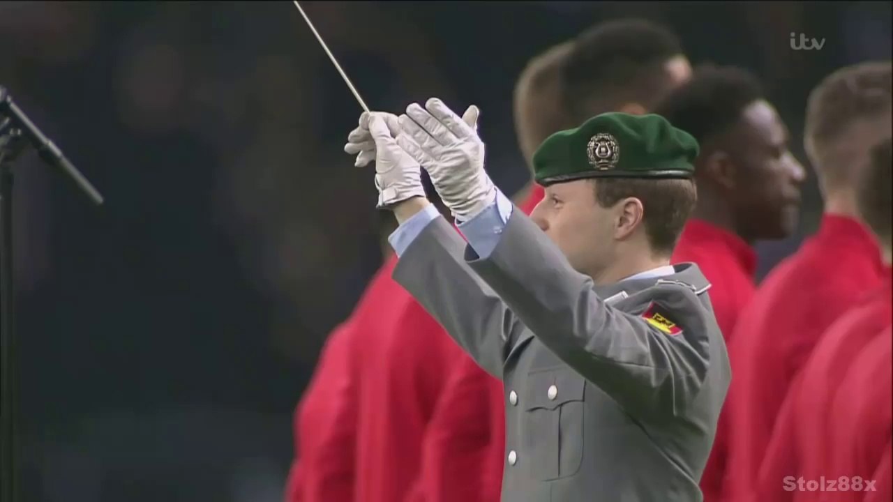 Germany vs. England - National Anthems (03-26-2016)