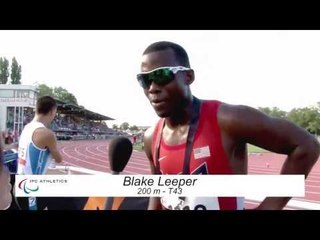 Interview: Blake Leeper men's 200m T43 final - 2013 IPC Athletics WorldChampionships