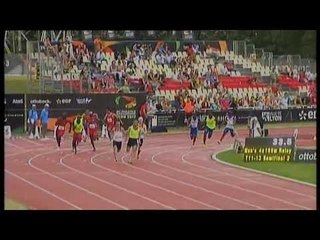 Athletics - men's 4x100m T11-13 semifinals 2 - 2013 IPC Athletics WorldChampionships, Lyon