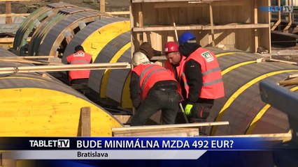 BUDE MINIMÁLNA MZDA 492 EUR