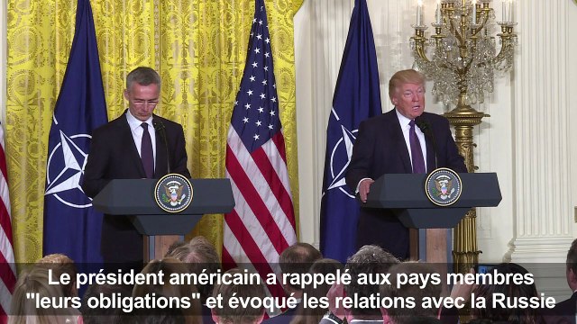 Otan: Trump évoque la Russie et la guerre en Syrie