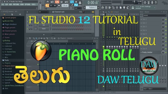 Piano Roll FL Studio 12 Tutorial Telugu Tutorial DAW Telugu
