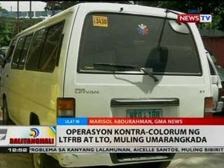BT: Operasyon kontra-colorum ng LTFRB at LTO, muling umarangkada