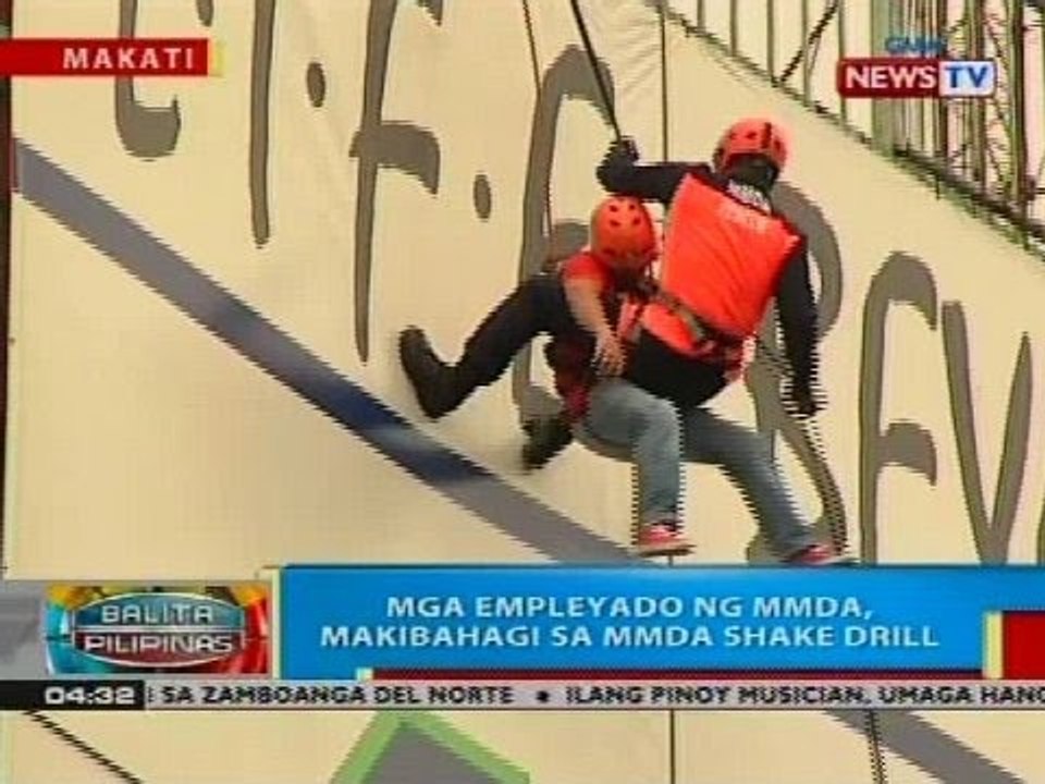 BP: Mga empleyado ng MMDA, nakibahagi sa MMDA Shake Drill