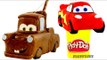 Disney Cars Play Doh Stop Motion Lightning McQueen toy car Mater toy tow truck Pixar Cars Animan