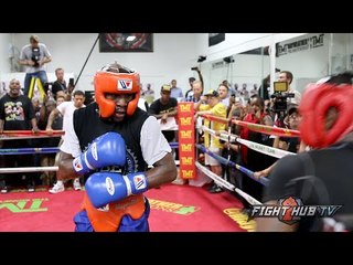 Floyd Mayweather vs. Andre Berto-Complete Mayweather sparring video