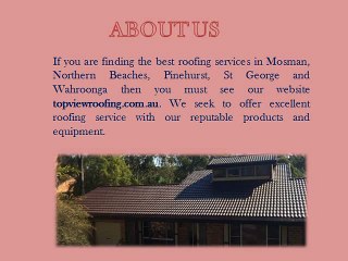 Professional Roofing Repair Services in Wahroonga