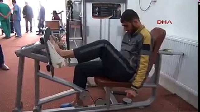 Savaş mağduru Suriyeliler'e fizik tedavi