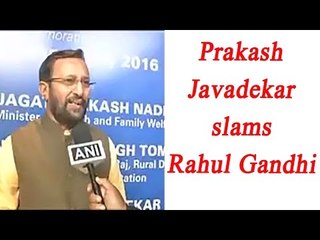 Descargar video: Prakash Javadekar lashes out at Rahul Gandhi over criticising demonetisation | Oneindia News