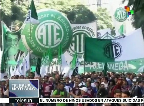 Argentina: trabajadores exigen políticas inclusivas al gob. de Macri
