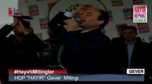 OSMAN BAYDEMİR GEWERDE KONUŞTU. YER YERİNDEN OYNADI