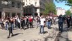 Lyon sokaklarını Beşiktaş Çarşı'ya çevirdiler