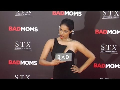 Lilly Singh Bad Moms Los Angeles Premiere Pink Carpet