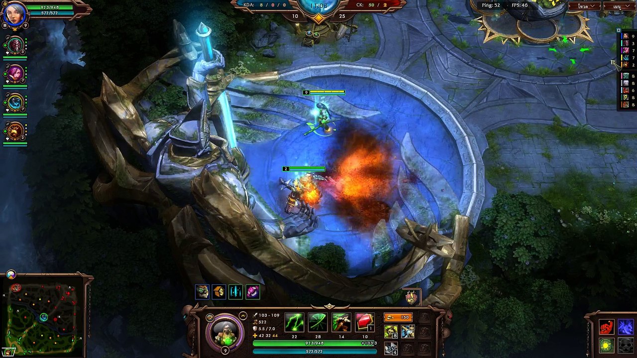 EP-18 Aluna 5+5 สู้กับบอท กระบอกไม้ไผ่ผมแรงไหม Mode Blitz  HON