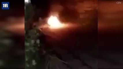 Mexican family claim to film a 'witch' flying into the air _ Daily Mail Online