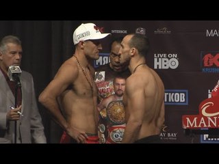 Sergey Kovalev vs Nadjib Mohammedi full video - Full Weigh In & Face off video