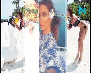 Ferne McCann embraces the UK's warm weather in a black bikini