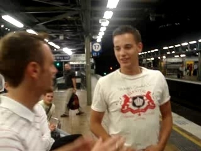 Before GreenHood Party, in Central Station
