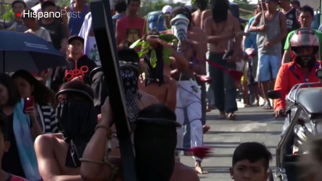 En Filipinas se recrea la pasión de Cristo