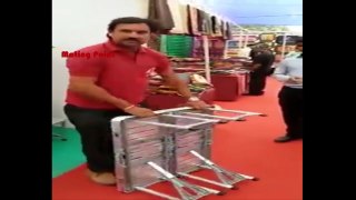 Indian Fabricator innovated multipurpose portable dining table