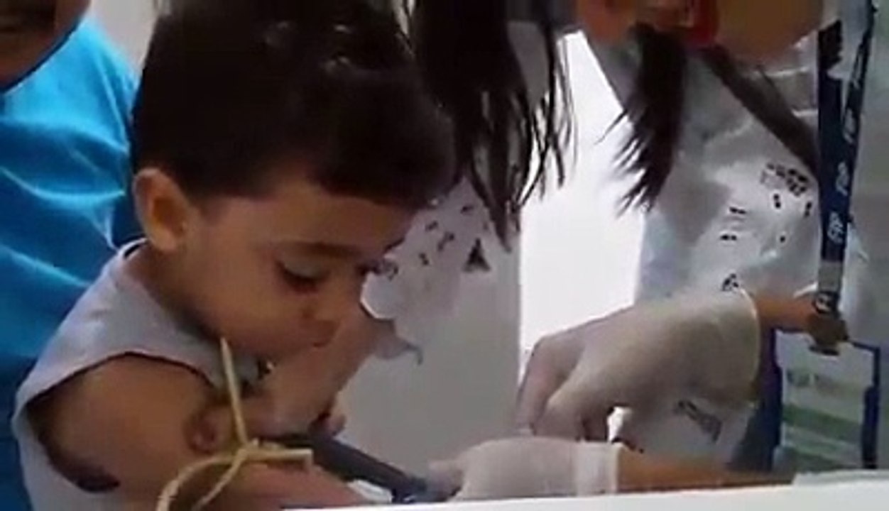 Baby & Father Crying During Injection || Funniest Ever ||Must Watch