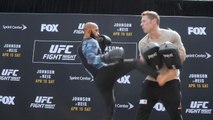 Highlights from the UFC on FOX 24 open workout: Demetrious Johnson