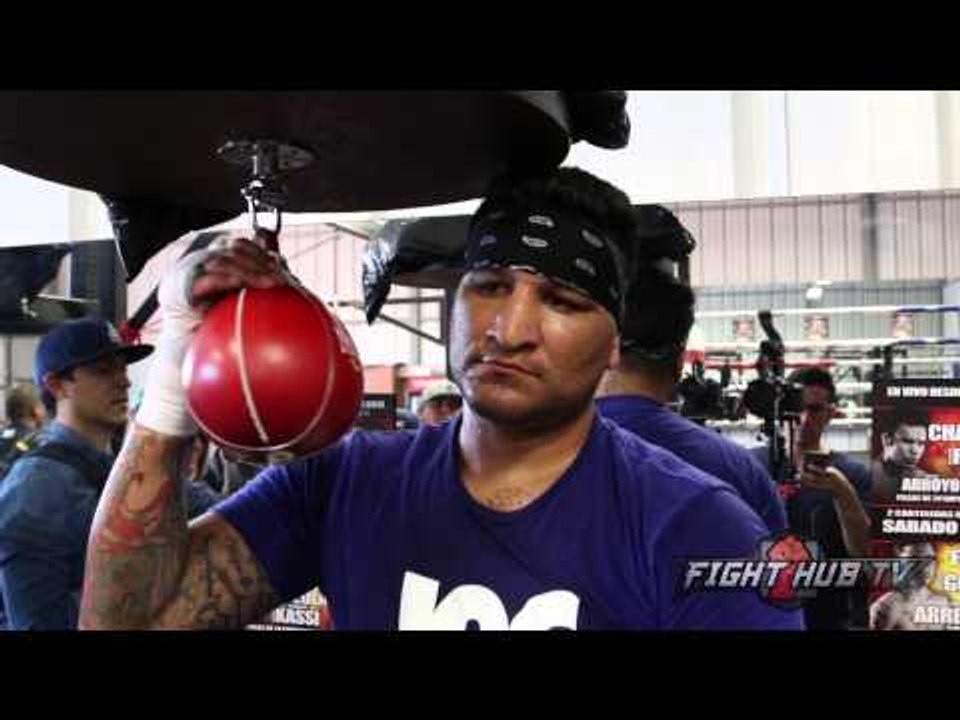 Chris Arreola vs. Fred Kassi full video- Arrerola media workout - PBC on CBS