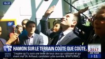 Dans nos quartiers, à Sarcelles, La Courneuve ou Villiers-le-Bel, Benoît Hamon reçoit un accueil extrêmement chaleureux