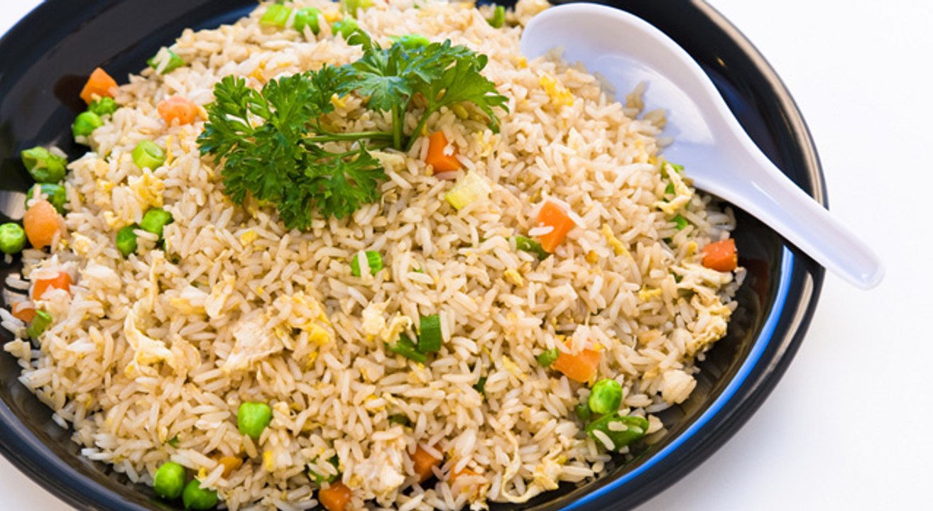 Dinner recipe of healthy and tasty Chicken and Vegetable fried Rice for Kids