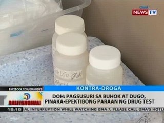 Download Video: BT: DOH: Urine drug test, pinaka-karaniwan, mabilis at praktikal