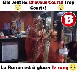 Elle veut les Cheveux Courts! Trop Courts !  ...La Raison est à glacer le sang