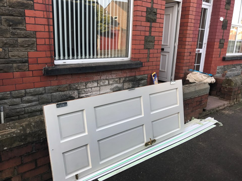 UPVC BACK DOOR SUPPLIED AND INSTALLED IN CAERPHILLY
