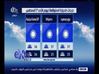 غرفة الأخبار | تعرف على درجات الحرارة المتوقعة اليوم الموافق 7 أغسطس 2016