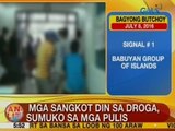 UB: Mga sangkot din sa droga, sumuko sa mga pulis