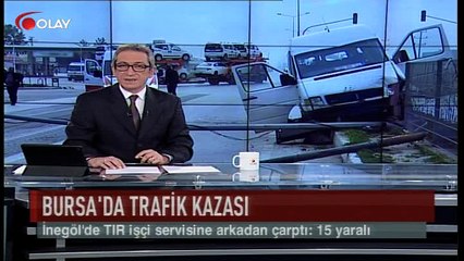 Bursa'da trafik kazası (Haber 13 04 2017)