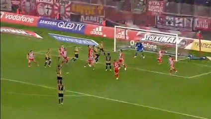 Patito Rodríguez Goal HD - Olympiakos Piraeus 1-2 AEK Athens FC - 13.04.2017 HD