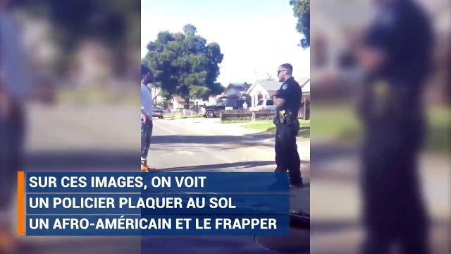 Aux Etats-Unis, un policier frappe un homme noir parce qu'il traverse hors des clous