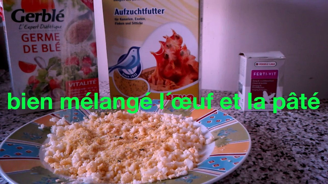 Préparation pâté D'élevage Pour Canari