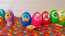 Surprise eggs unboxing toys Pocoyo and frie se toys huevos sorpresa con