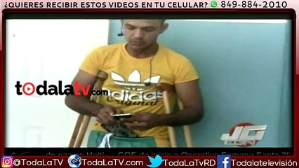 Joven pierde una pierna producto de un atraco en Santiago-JG-Video