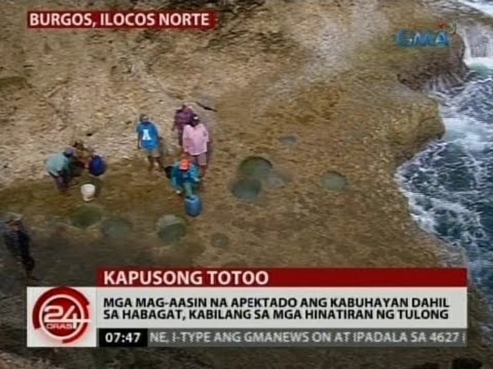 Mga mag-aasin na apektado ang kabuhayan dahil sa habagat, kabilang sa mga hinatiran ng tulong