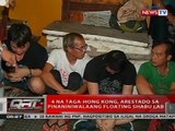 QRT: 4 na taga-Hong Kong, arestado sa pinaniniwalaang floating shabu labc