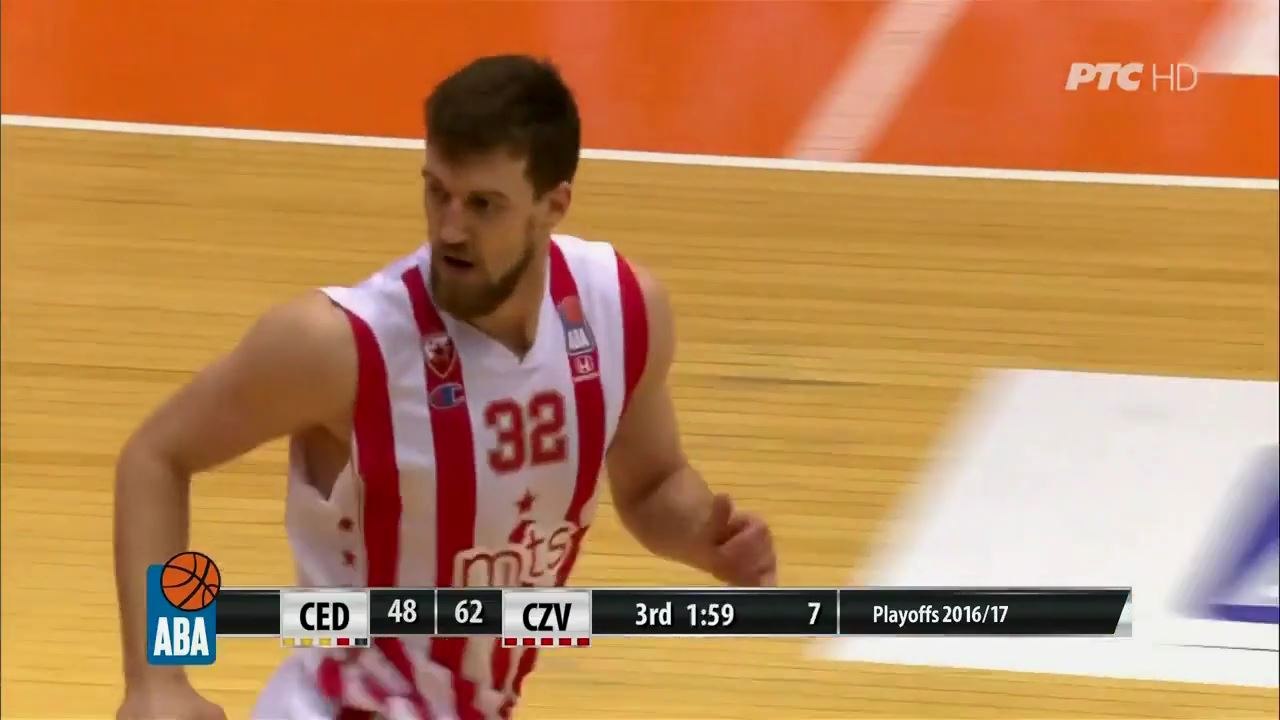 Zakucavanje Kuzmica | Cedevita - Crvena zvezda 61:77