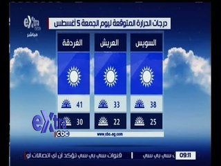 غرفة الأخبار | تعرف على درجات الحرارة المتوقعة اليوم الموافق 5 أغسطس 2016