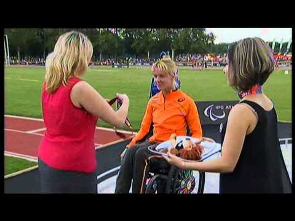 Athletics - women's 100m T34 Medal Ceremony - 2013 IPC Athletics WorldChampionships, Lyon