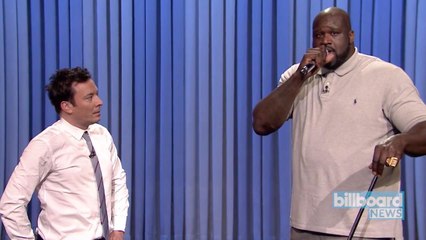 Shaquille O'Neal & Jimmy Fallon Perform a Lip-Sync Duet on 'The Tonight Show' | Billboard News