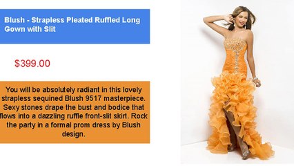 Orange Homecoming and Prom Dresses