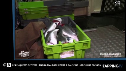 Les Enquêtes de TPMP : Enora Malagré et son caméraman vomissent à cause du poisson (vidéo)